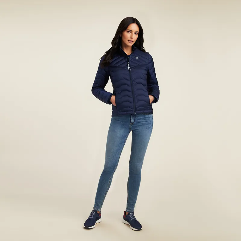 Ariat Ideal Down Jacket In Navy Eclipse-3